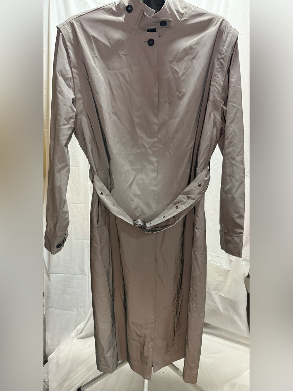 H2O Fagerholt Reflex Coat Size S NWT Reflective Belted Trench Rain Coat Gray